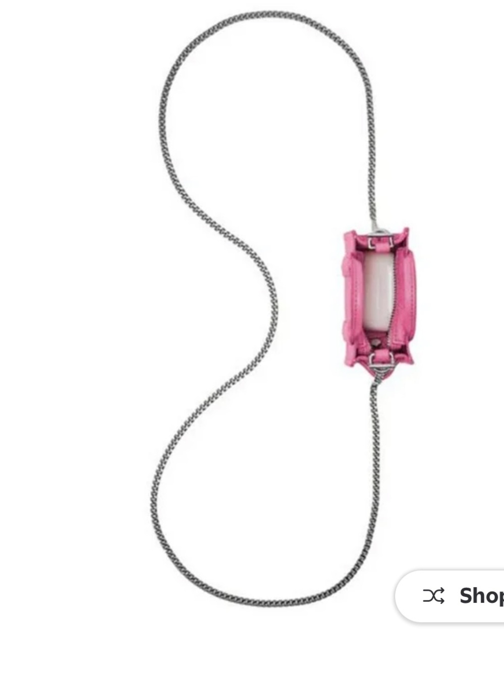 Marc Jacobs Pink Nano Tote Crossbody with Chain Strap - Picture 3 of 4